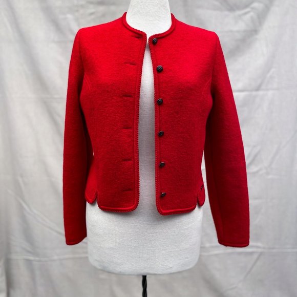SOLD Vintage Geiger Austrian Wool Cardigan Sweater - Picture 2 of 13
